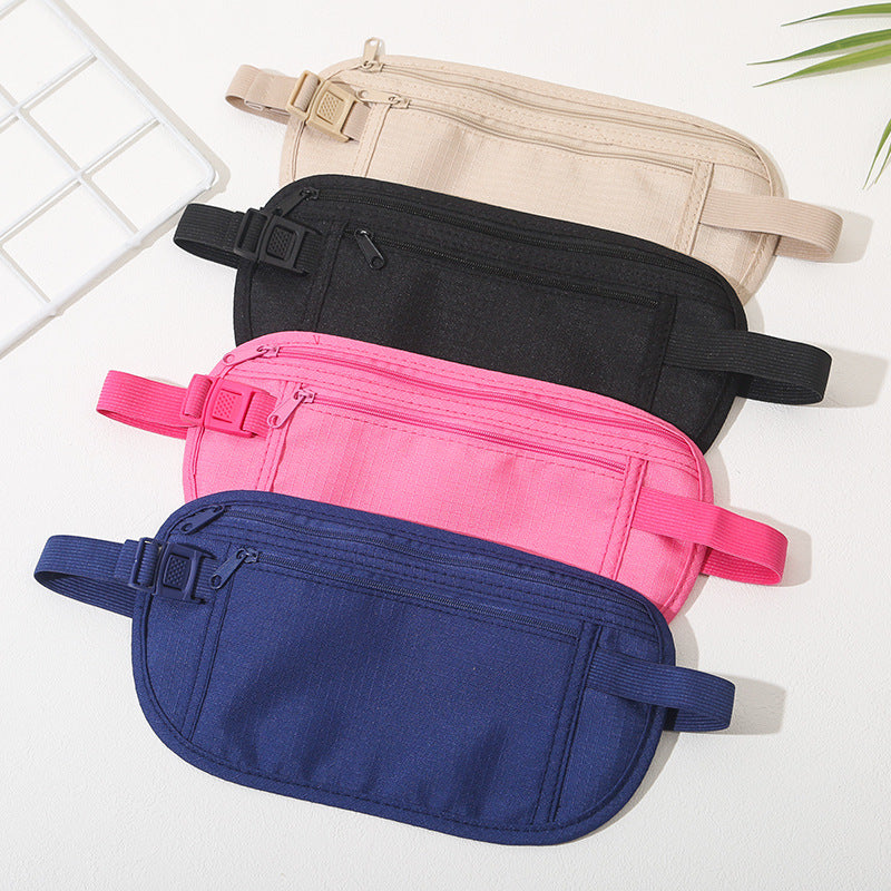 Wholesale Anti-Theft Waist Bag for Travel Abroad, Sports, Europe, Men and Women, Invisible Thin Passport Bag, Anti-Theft Wallet - image 2