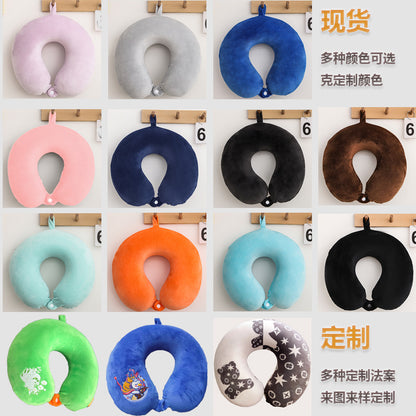 Amazon Label-Issued Memory Foam U-Shaped Neck Pillow, Foldable Office Nap Pillow, Custom Logo U-Shaped Pillow - image 2
