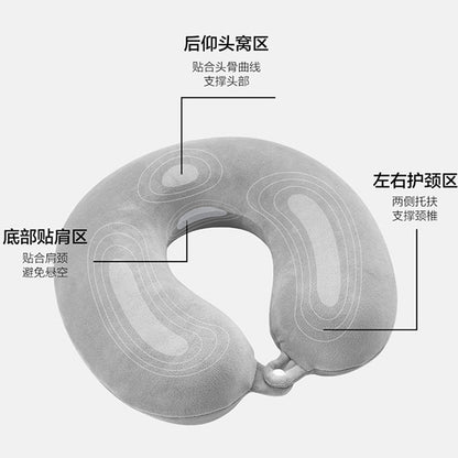 Amazon Label-Issued Memory Foam U-Shaped Neck Pillow, Foldable Office Nap Pillow, Custom Logo U-Shaped Pillow - image 4
