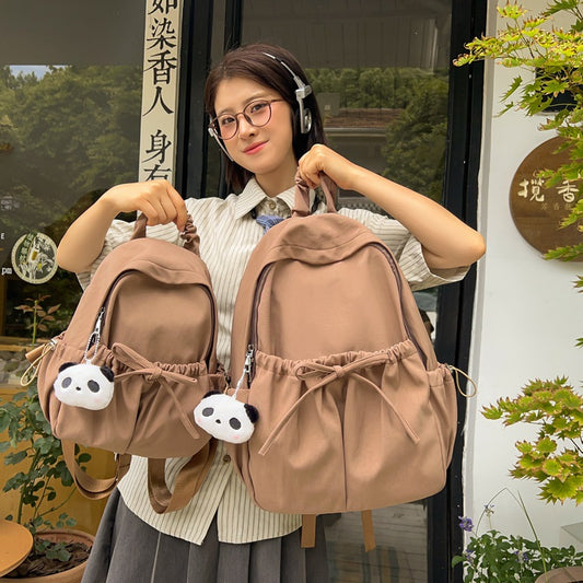 Cute Girl's Fresh Schoolbag Women's Ins Campus Junior High School Girl's Senior high school College Student Backpack Travel Backpack - image 1