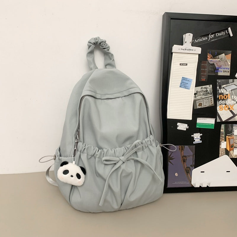 Cute Girl's Fresh Schoolbag Women's Ins Campus Junior High School Girl's Senior high school College Student Backpack Travel Backpack - image 3