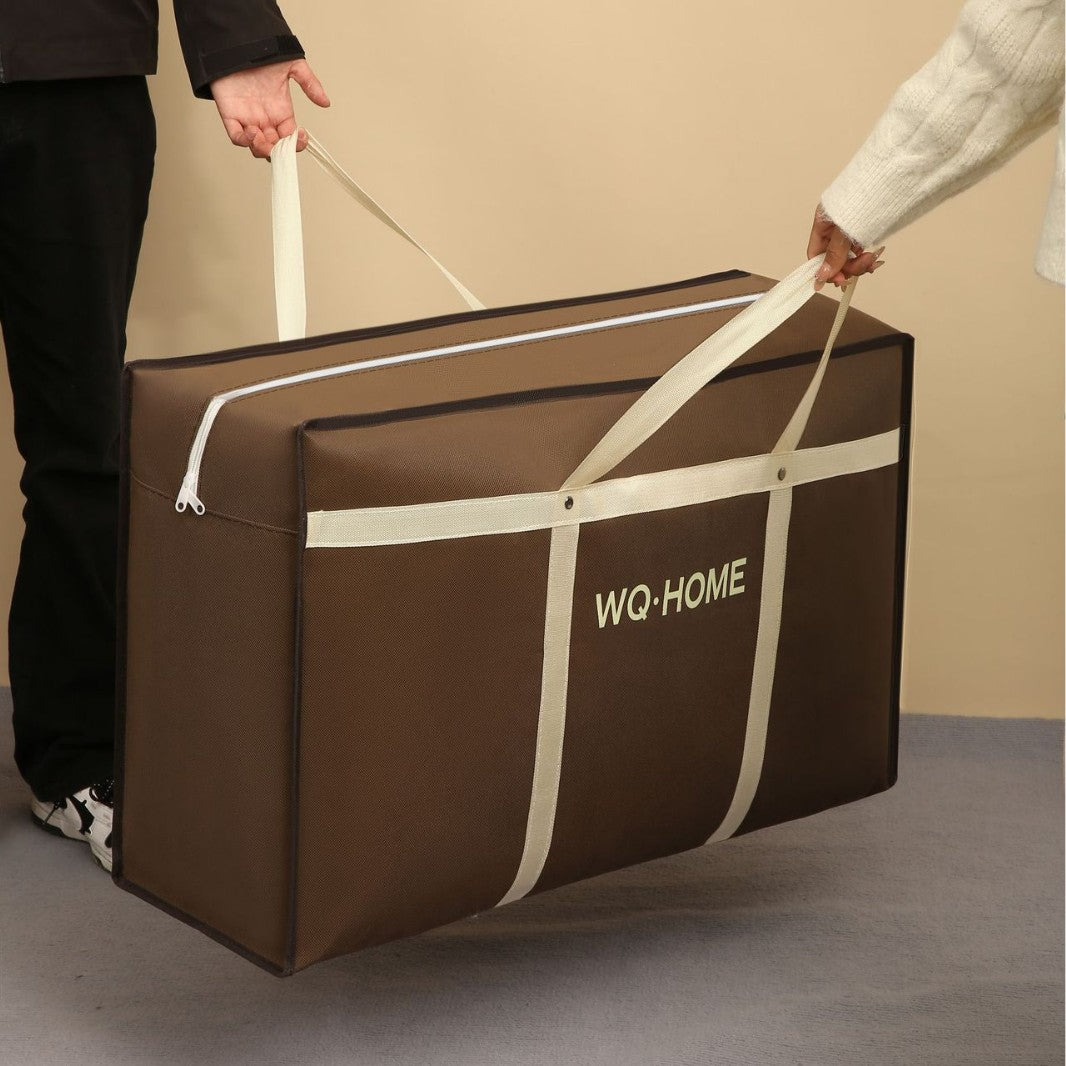 Solid color reinforced luggage storage bag large capacity moving bag moving bag clothes quilt storage bag - image 4