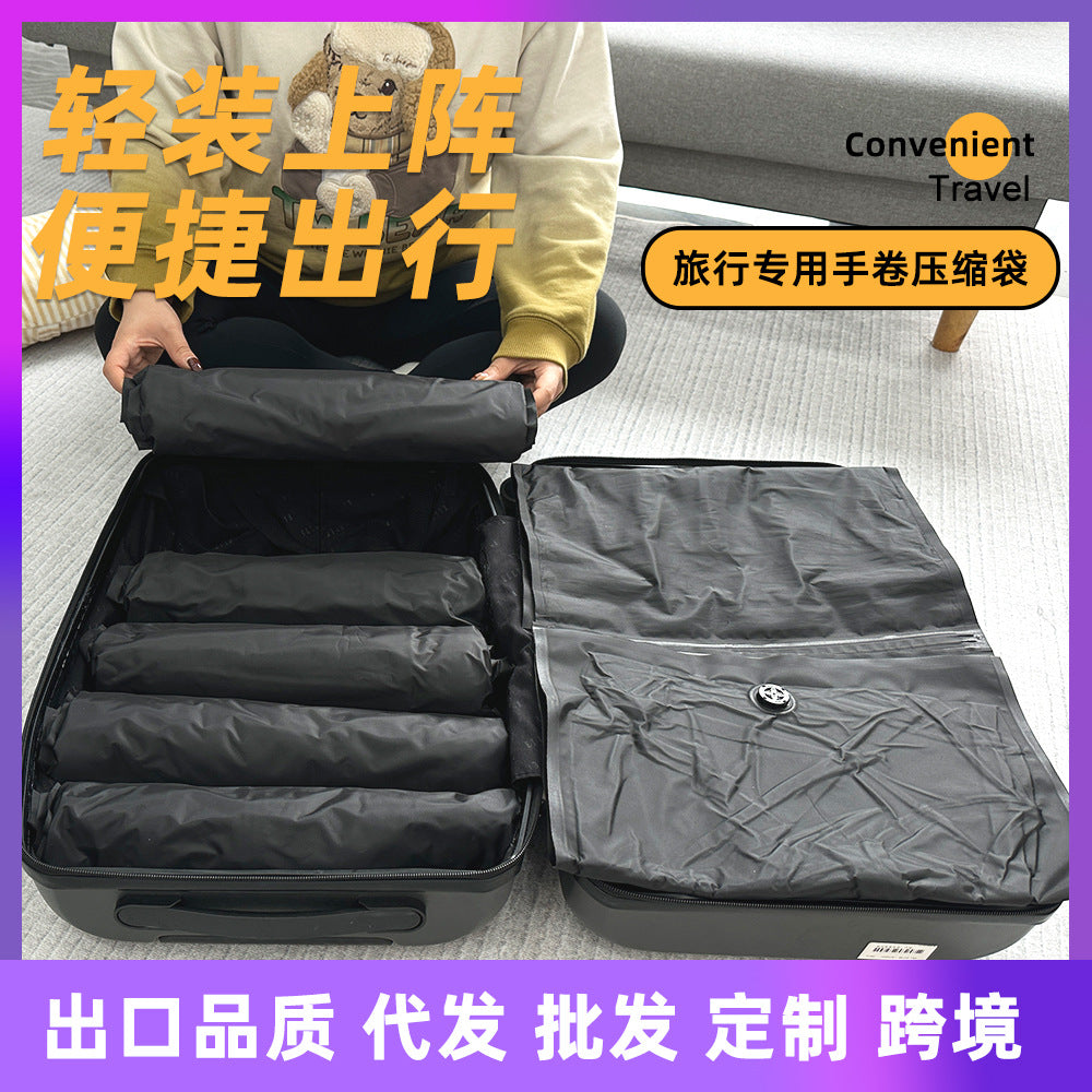 Cross-border Oxford Cloth Hand Roll Bag Household Luggage Special Hand Roll Portable Compression Bag Travel Vacuum Storage Bag - image 1