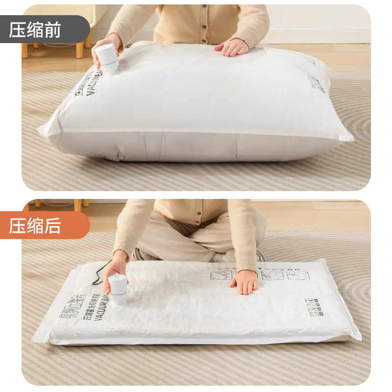 Thickened Vacuum Compression Bag Storage Bag Clothes Quilt Quilt Vacuum Travel Pump Vacuum Bag - image 2