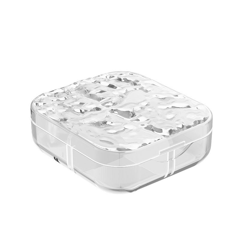 ZT1266 Glacier Pattern Pill Box Household Portable Sub-packing Pill Box Travel Pill Mini Sealed Sub-packing Storage Box - image 5