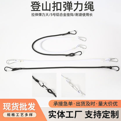 Outdoor Climber Buckle Bouncing Rope Camper Camping Clothesline Luggage Binding Rope Packing Strap Strap Lanyard - image 1