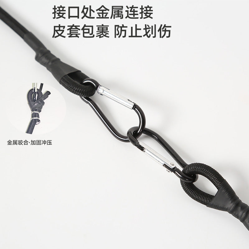 Outdoor Climber Buckle Bouncing Rope Camper Camping Clothesline Luggage Binding Rope Packing Strap Strap Lanyard - image 3