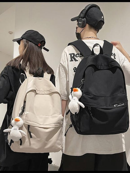 Backpack Men's Simple Large Capacity Travel Backpack Women's Casual Japanese Junior High School Students Senior high school College Students Schoolbag for Men - image 1