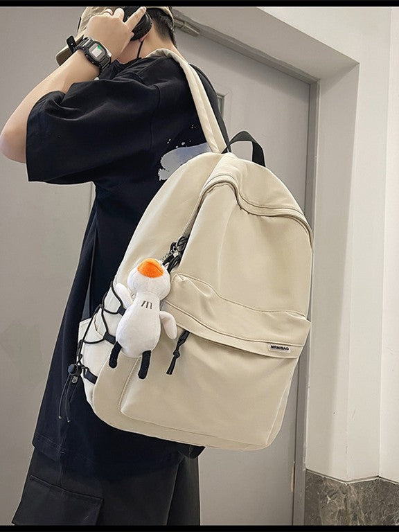 Backpack Men's Simple Large Capacity Travel Backpack Women's Casual Japanese Junior High School Students Senior high school College Students Schoolbag for Men - image 2
