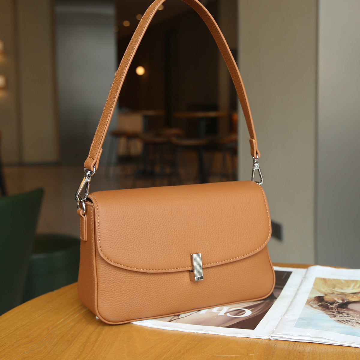 Leather Travel Crossbody Bag
