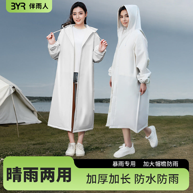 One-Piece Raincoat, Full-Body Protection Against Heavy Rain, Thickened for Adults, Suitable for Hiking and Travel, Waterproof Outdoor Portable Poncho, Available for Dropshipping - image 1