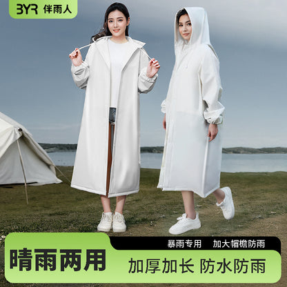 One-Piece Raincoat, Full-Body Protection Against Heavy Rain, Thickened for Adults, Suitable for Hiking and Travel, Waterproof Outdoor Portable Poncho, Available for Dropshipping - image 1