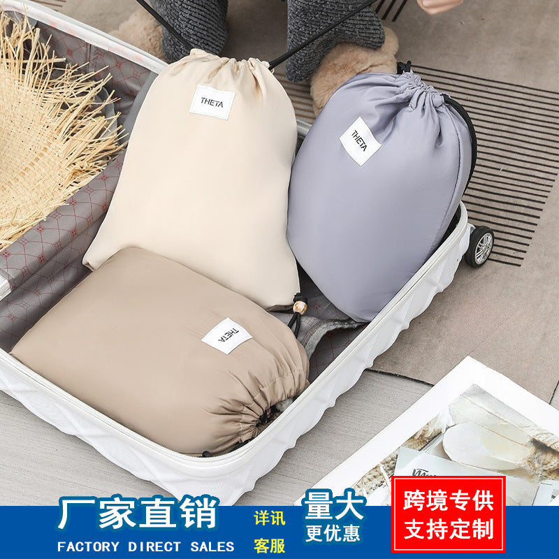 Travel Drawstring Waterproof Bag, Wet Clothes, Dirty Clothes, Small Cloth Bag, Intimates, Intimates, Socks, Drawstring, Small Storage Bag - image 1
