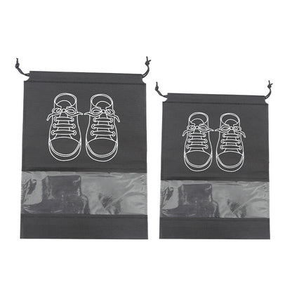 Shoe Storage Bag Dust-Proof and Moisture-Proof Drawstring Flap Pocket Pants Student Dormitory Organizing Shoe Bag Travel Storage Artifact - image 5