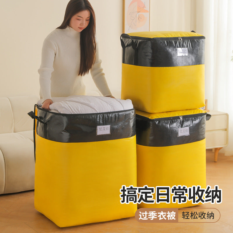 Large Capacity Moving Packing Thickened Storage Artifact Bag Luggage Clothes Fit Bag Snakeskin Bag Waterproof Quilt - image 3