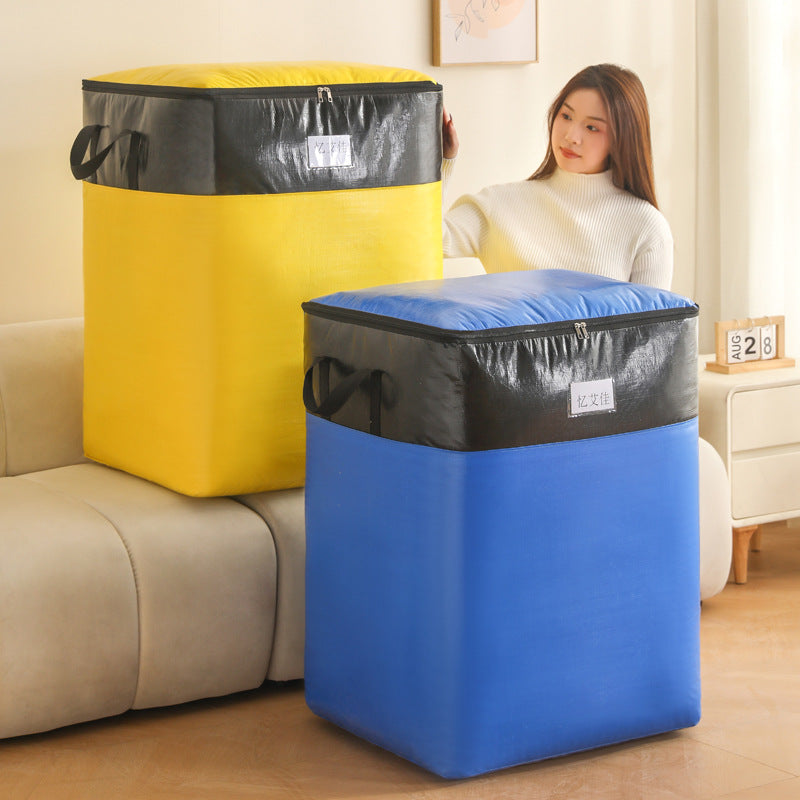 Large Capacity Moving Bag Thickened Environmental Protection Luggage Bag Waterproof Woven Bag Storage Sorting Logistics Transfer Wear-resistant Bag - image 1