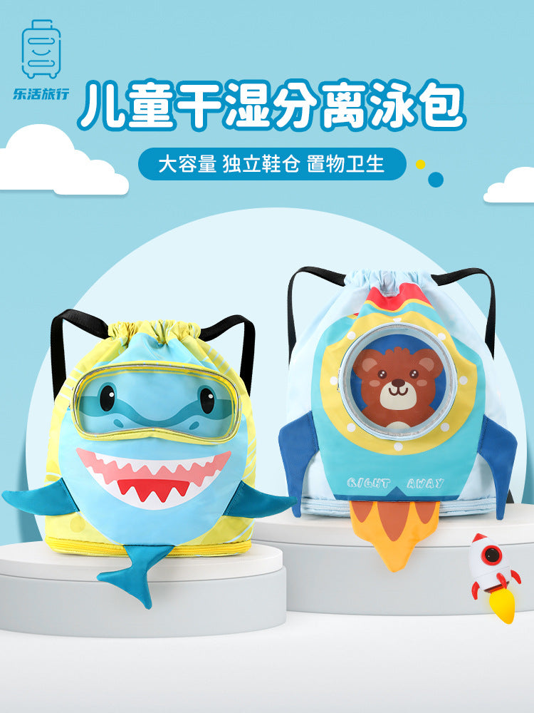 Children's Swimming Storage Toiletry Bag Dry and Wet Separation Sports Bag Swimming Bag Women's Waterproof Backpack Beach Bag Men's - image 1