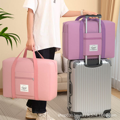 Travel Bag Women's Short-distance Luggage Bag Portable Large Capacity Storage Bag Folding Lightweight Travel Bag Travel Bag - image 2