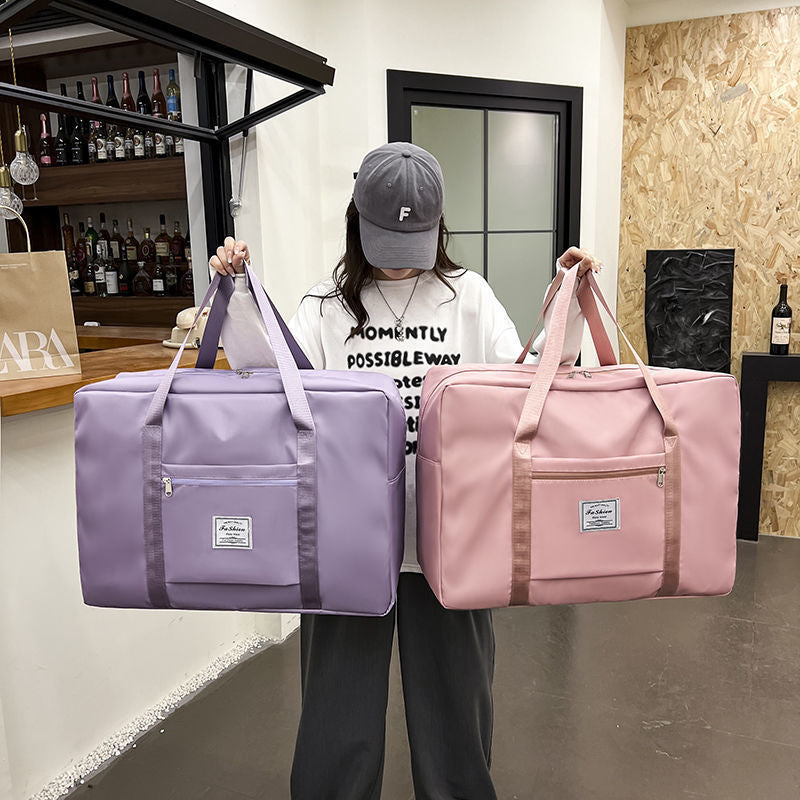 Large-Capacity Short-Distance Travel Bag, Thickened Foldable Handbag, Maternity Bag, Portable Moving Luggage Packing Bag - image 2