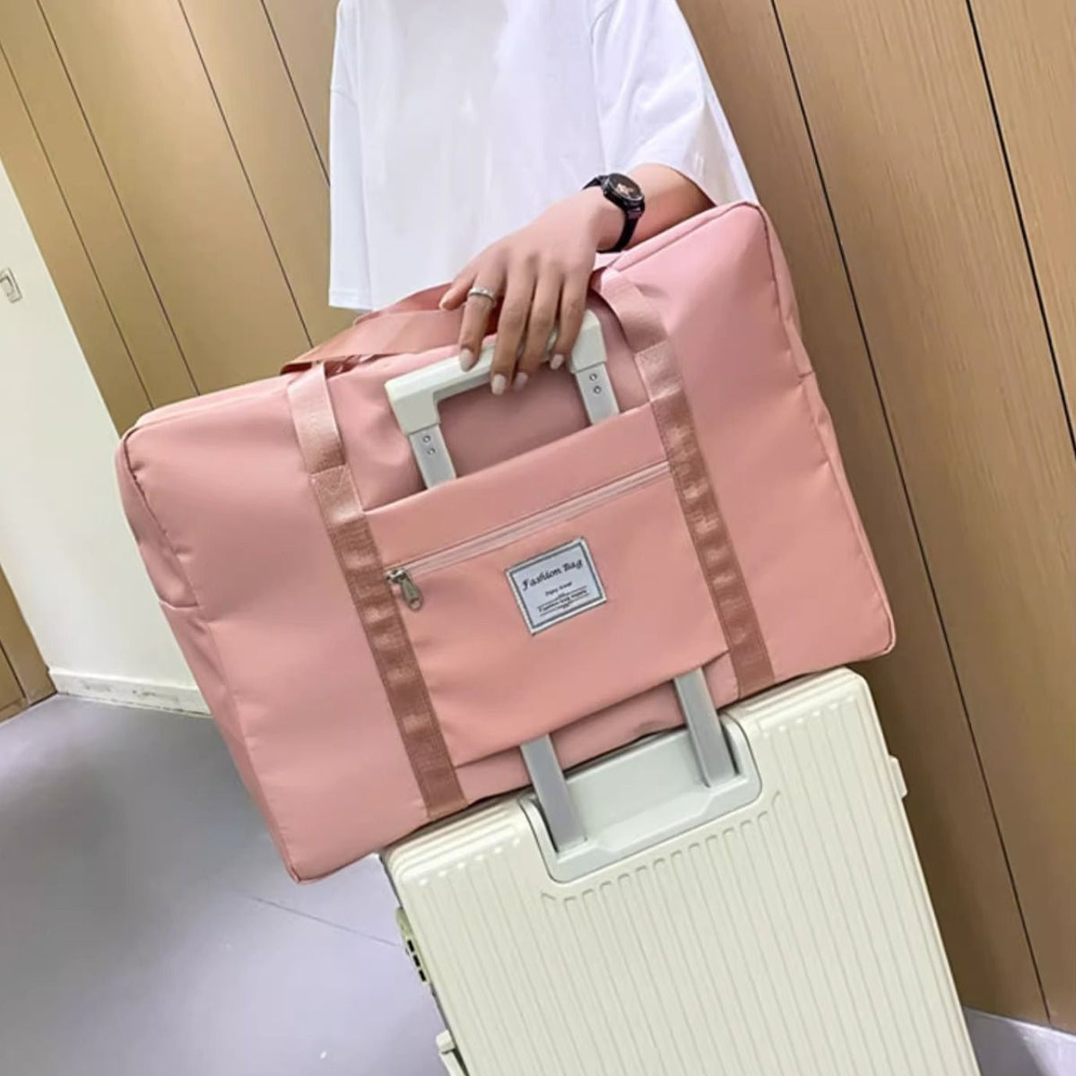 Large-Capacity Short-Distance Travel Bag, Thickened Foldable Handbag, Maternity Bag, Portable Moving Luggage Packing Bag - image 4