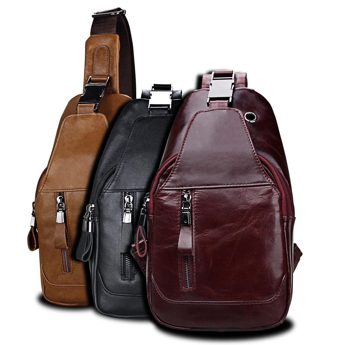 Cowhide Travel Crossbody Bag