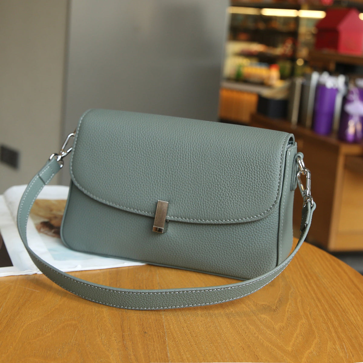 Leather Travel Crossbody Bag
