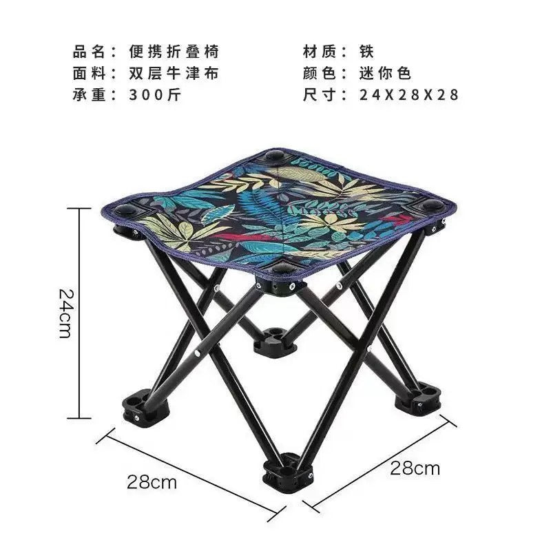 Wholesale Folding Stool Bold Portable Folding Thickened Fishing Small Stool Stool Travel Camping Mazar Small Bench - image 2