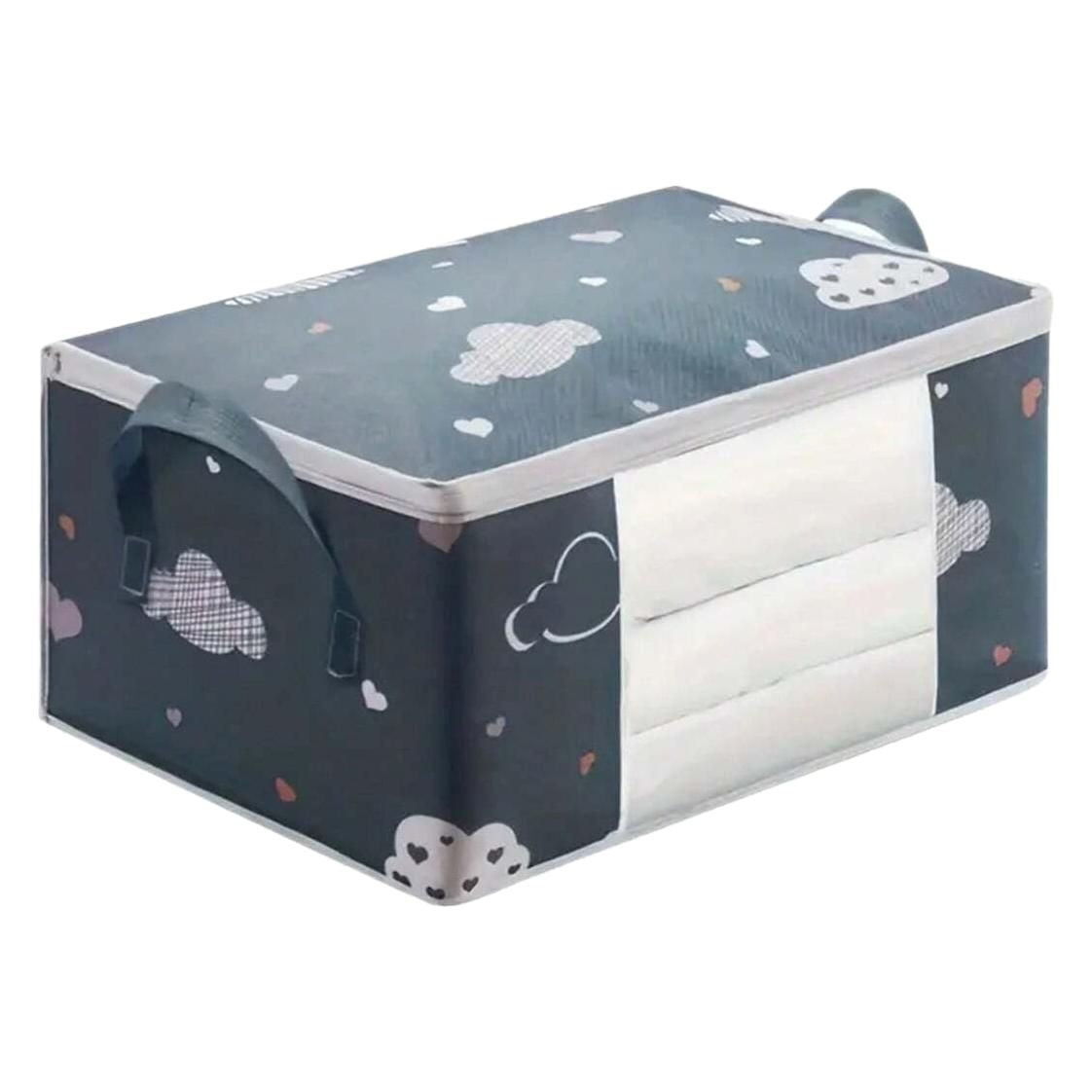 Large-Capacity Storage Bag for Home Use, Visible Clothing and Quilt Organizer Bag, Printed Fabric Moving Packing Bag, Durable - image 5