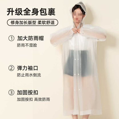 Eva Raincoat All-In-One Full-Body Thickened Rainproof Poncho for Adults and Students for Outdoor Travel and Rafting Wholesale - image 2