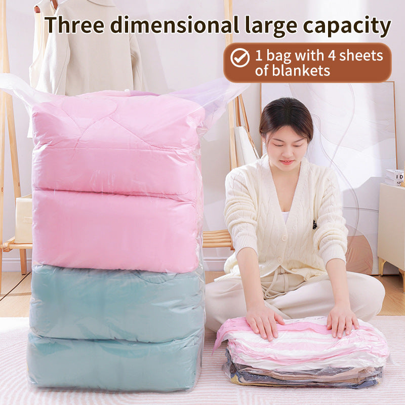 Air-Free Three-Dimensional Vacuum Compression Bag for Home Use, Suitable for Storing Quilts, Duvets, Travel Clothes, and Garments - image 1
