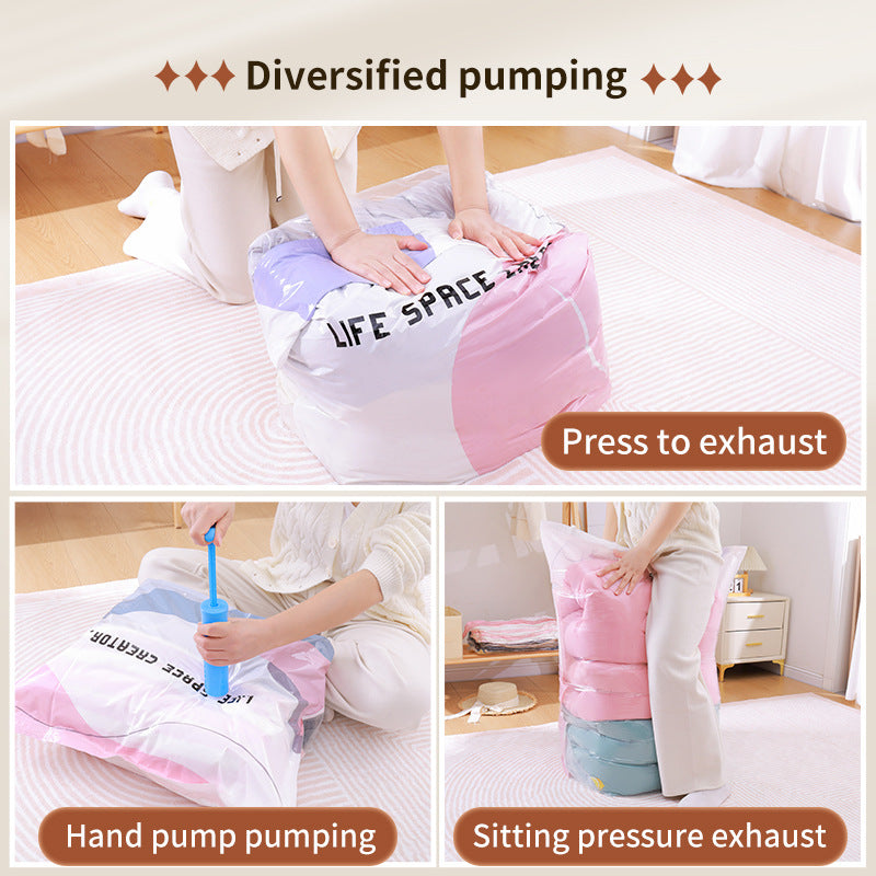 Air-Free Three-Dimensional Vacuum Compression Bag for Home Use, Suitable for Storing Quilts, Duvets, Travel Clothes, and Garments - image 3