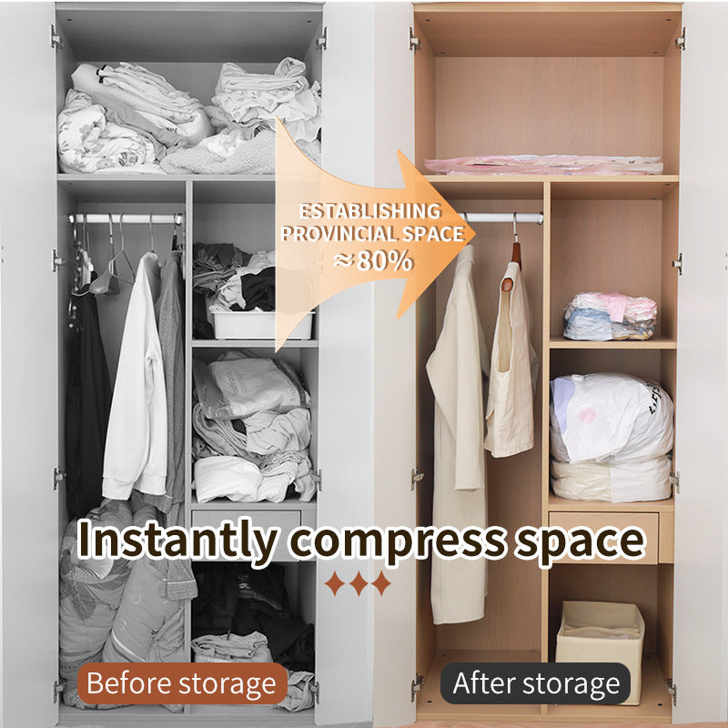 Air-Free Three-Dimensional Vacuum Compression Bag for Home Use, Suitable for Storing Quilts, Duvets, Travel Clothes, and Garments - image 4