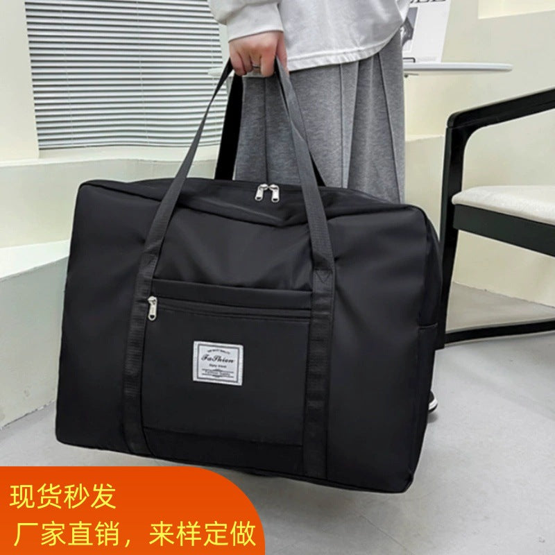 New Large Capacity Clothes Quilt Storage Bag Short-distance Duffel Bag Trolley Portable Women's Foldable Travel Storage Bag - image 1