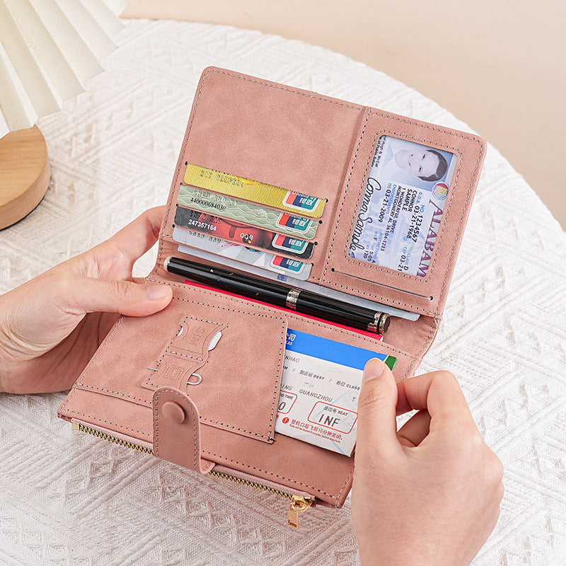 Anti-Theft Wallet Integrated Passport Holder Document Storage Ticket Protective Cover Overseas Multifunctional Travel Passport Bag - image 1