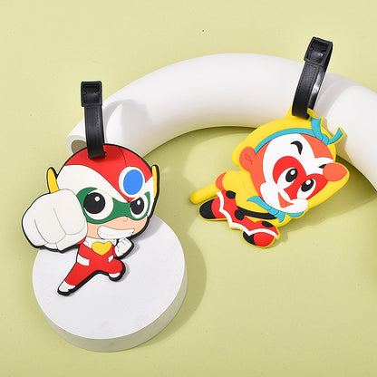 Pvc Soft Rubber Cartoon Luggage Tags Custom-Made Cute 3D Shaped Accessories Eco-Friendly Anti-Loss Luggage Tags Personalized - image 4