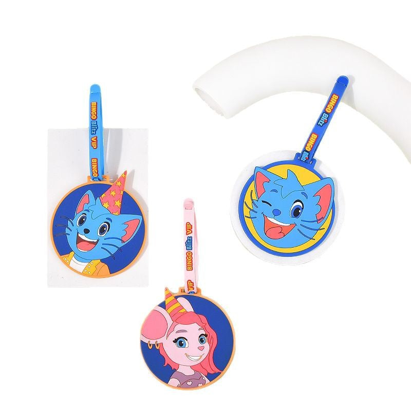 Pvc Soft Rubber Cartoon Luggage Tags Custom-Made Cute 3D Shaped Accessories Eco-Friendly Anti-Loss Luggage Tags Personalized - image 5