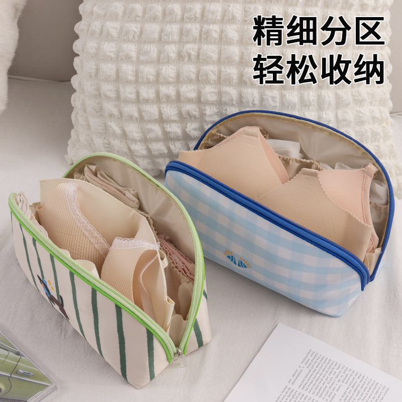 Travel Underwear Storage Bag Large Capacity Cartoon Travel Bra Sundries Storage Bag Portable Waterproof Wash and Scooter Bag - image 3