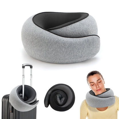 Cross-border Foreign Trade Portable Removable and Washable Outdoor Aircraft Travel Pillow Storage suit Memory Foam Neck U-shaped Neck Pillow - image 1