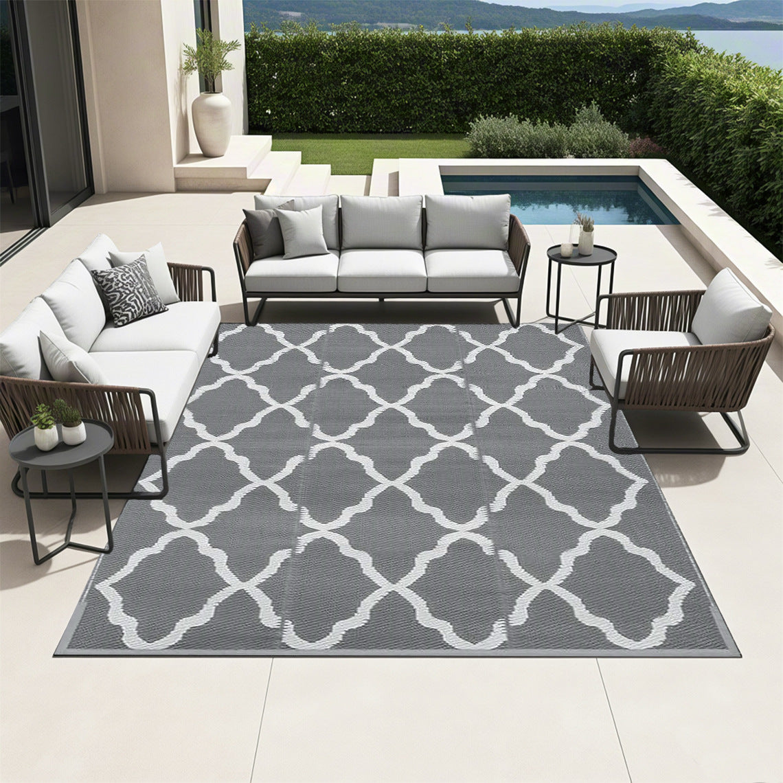 Cross-Border Outdoor Carpet Travel Picnic Mat Beach Mat Mountain Camping Mat Courtyard Lawn Deck Pp Waterproof - image 3