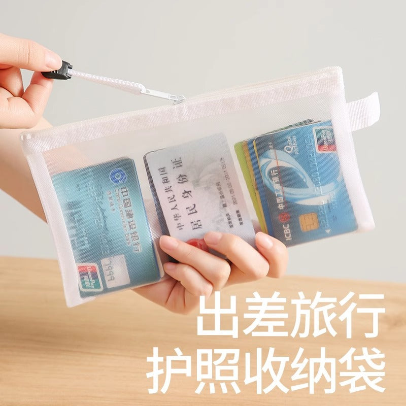 Passport Storage Bag Overseas Travel Certificate Document Bag Transparent Portable Traveling Card Travel Protective Cover Storage Bag - image 2