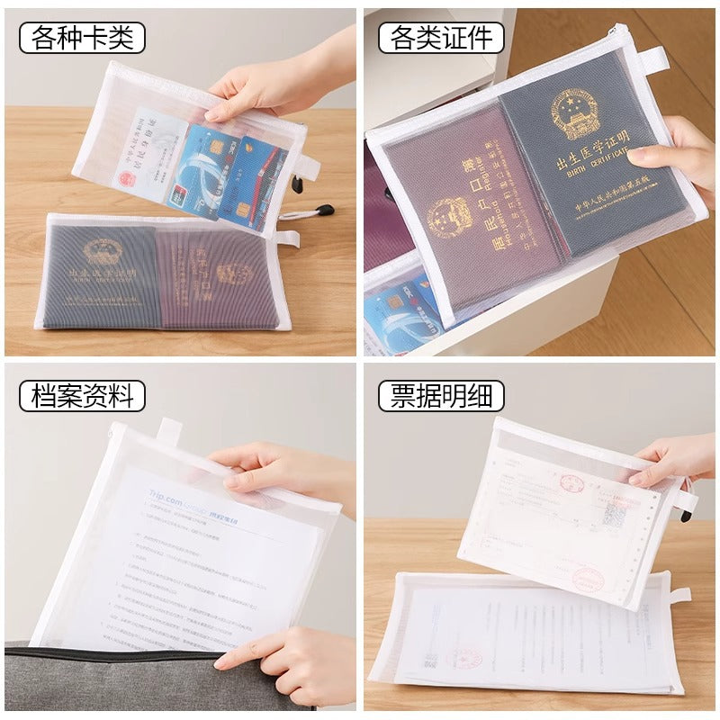 Passport Storage Bag Overseas Travel Certificate Document Bag Transparent Portable Traveling Card Travel Protective Cover Storage Bag - image 4