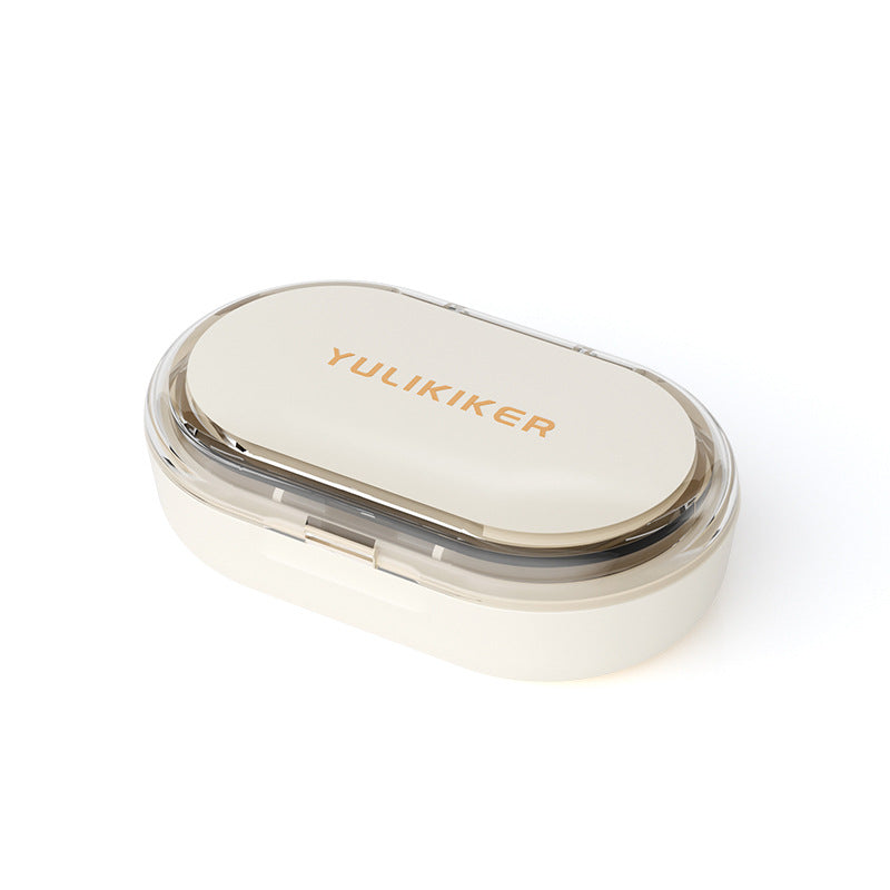 Japanese Portable Medicine Box Sub-packaging Box Moisture-proof Travel Medicine Storage Mini Three-compartment Medicine Storage Box Carry-on Medicine Storage Box - image 5
