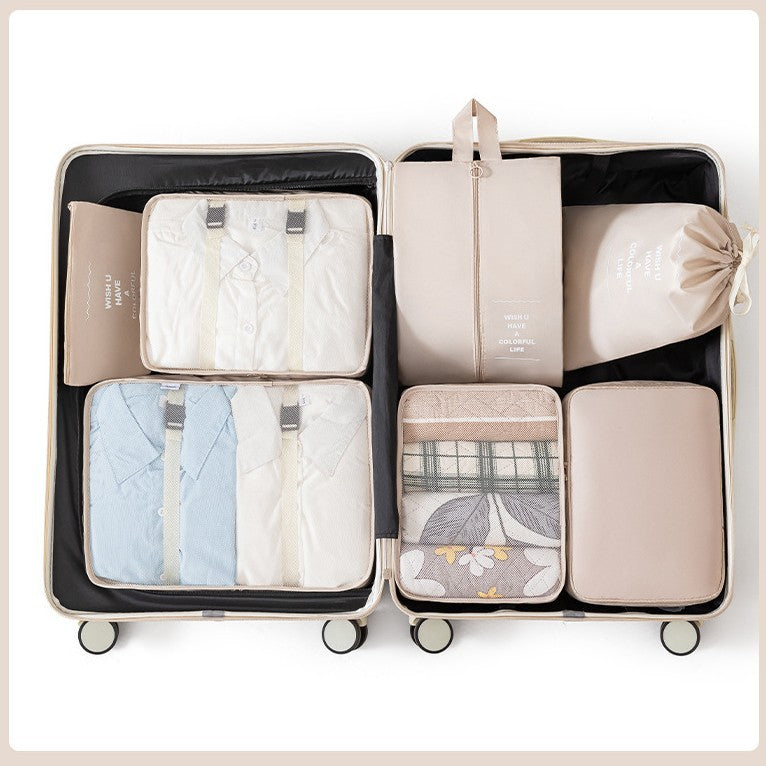 Travel Seven-Piece Cosmetics Bag Suitcase Clothing Shoes Cosmetics Organization Convenient Large-Capacity Cosmetics Bag Set - image 5