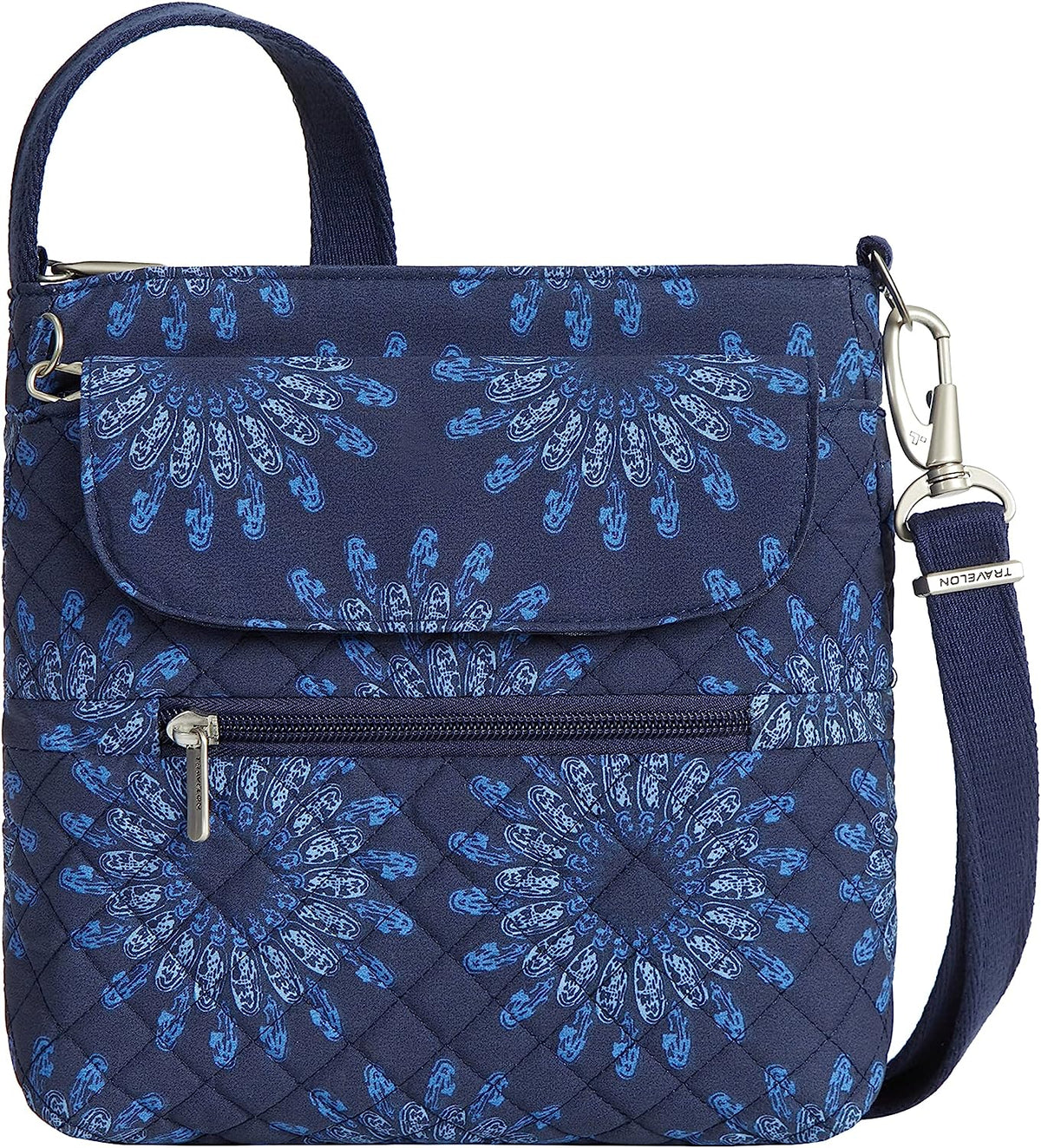 Travelon Anti-Theft Classic Mini Shoulder Bag, Black, One Size, 8.5 x 8.5 x 2