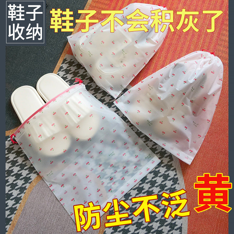 Shoe Storage Bag Drawstring Cute Travel Convenient Dustproof and Moisture-Proof Drawstring Packing Moving Bag - image 1