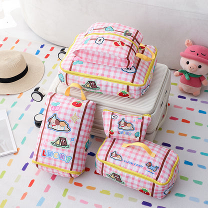Cute Portable Travel Storage Bag Travel Clothes Underwear Shoes Tidy Bag Waterproof Luggage Clothes Pack Bag - image 1