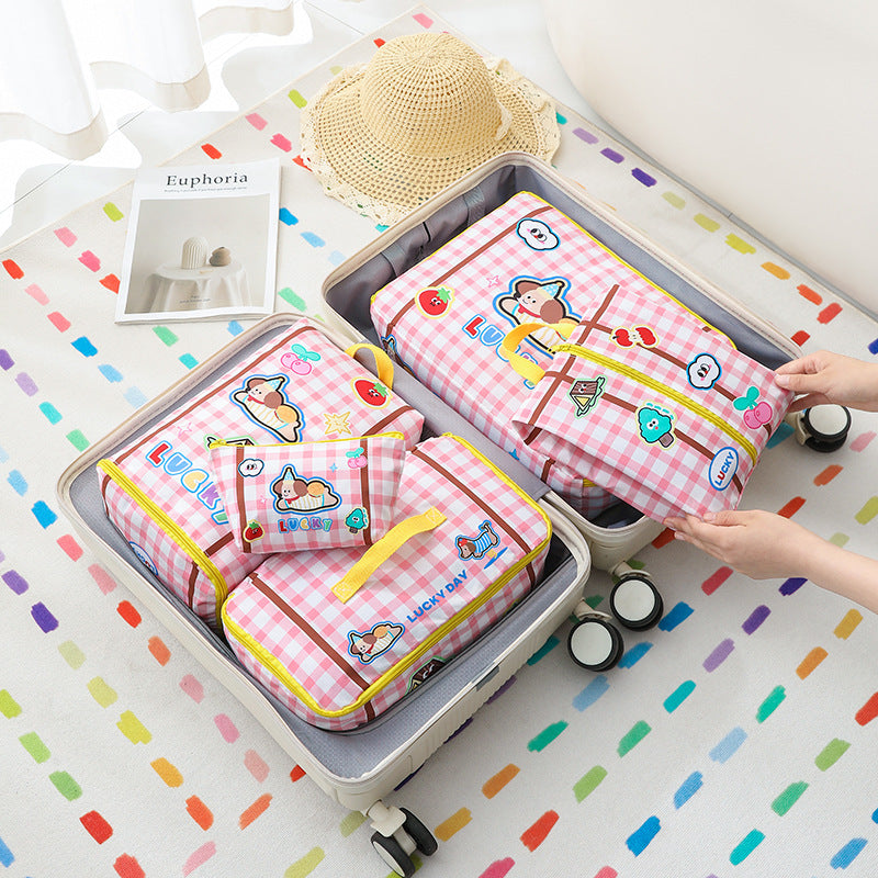 Cute Portable Travel Storage Bag Travel Clothes Underwear Shoes Tidy Bag Waterproof Luggage Clothes Pack Bag - image 3