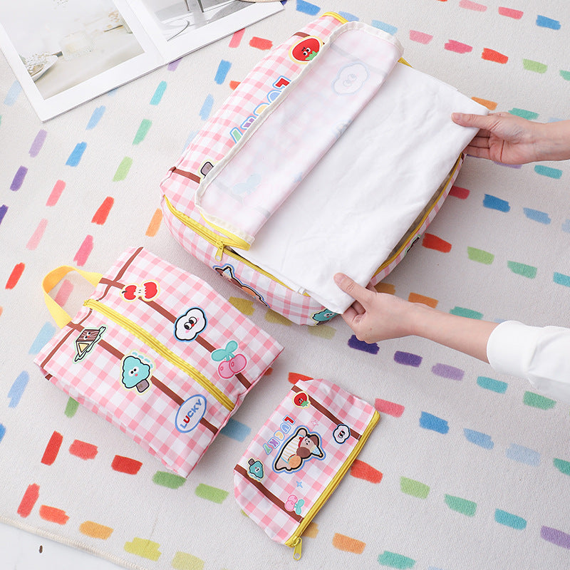 Cute Portable Travel Storage Bag Travel Clothes Underwear Shoes Tidy Bag Waterproof Luggage Clothes Pack Bag - image 4
