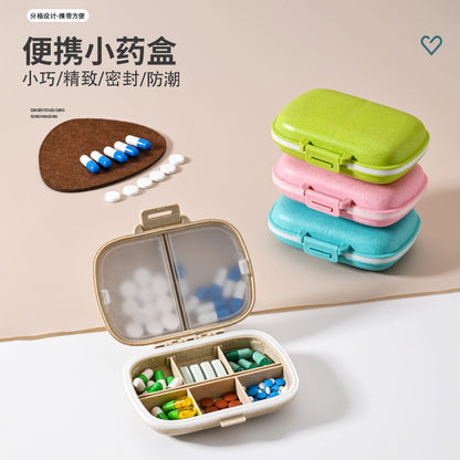 Cross-border portable 8-grid sealed medicine box travel dust-proof and moisture-proof medicine storage box 7 days a week medicine sub-packaging box - image 2