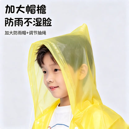 Eva Kidsren's Raincoat Full Body Explosion-Proof Rain Thickeneding Hiking Travel Non-Disposable Waterproof Primary School Students Go to School Outdoors - image 2
